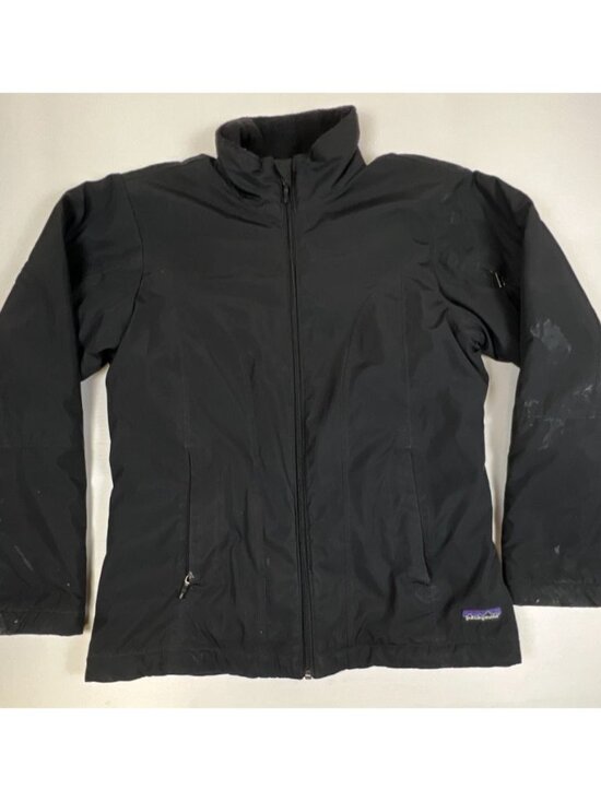 Patagonia Jackets & Blazers - Patagonia Women S Black Full Zip Insulated Softshell Jacket Fair Distressed